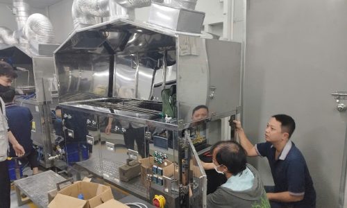 Lắp đặt,bàn giao hệ máy rửa 3 tank có chức năng thu mồi dung môi tại khu công nghiệp Bình Xuyên